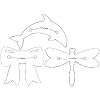 Barrette Dolphin Dragonfly Bow Patterns