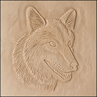 Carving a Wolf Head