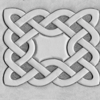 Celtic Rectangle Tooled Design