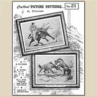 Craftool Picture Patterns #21 Matador & Fighting Stallions