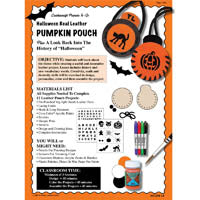 Halloween Non Tooling Pumpkin Pouch Lesson Plan