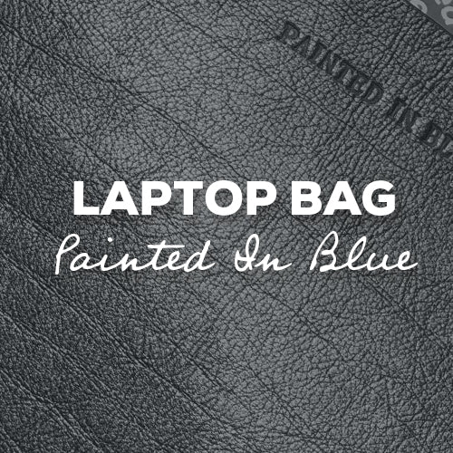 Gift Idea: Laptop Bag with Painted In Blue