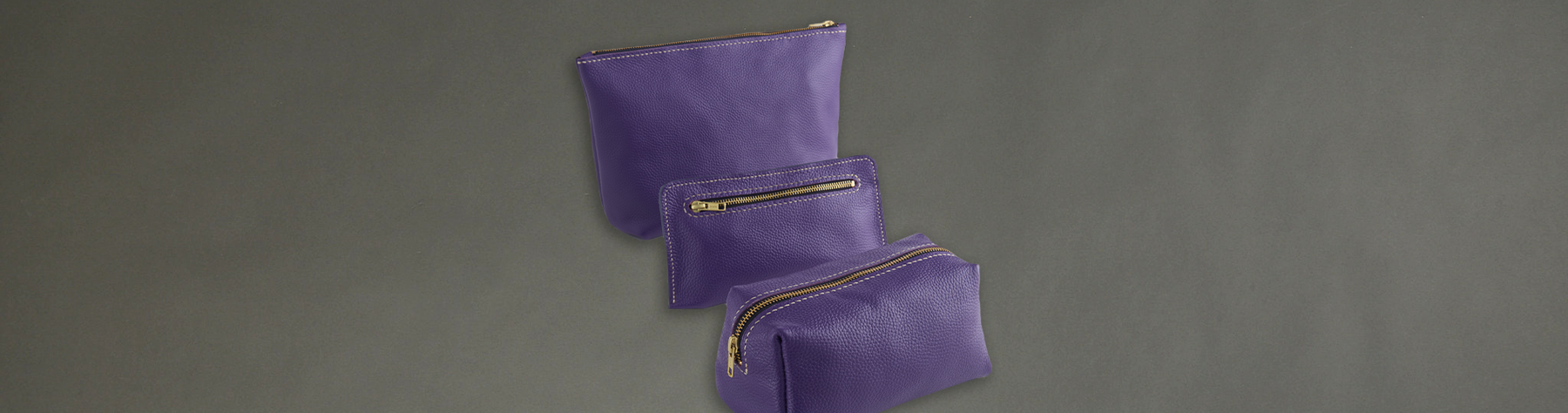 Gift Idea: Pouch Trio with Painted In Blue