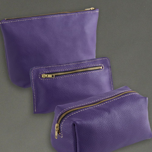 Gift Idea: Pouch Trio with Painted In Blue