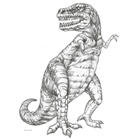 TRex Dinosaur Sketch