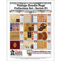 Vintage Doodle Page Collectors Set - Series E1