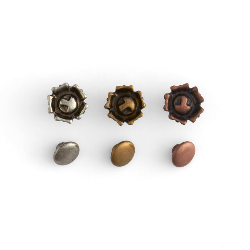 Flower Rivets 6 Pack - FINAL SALE