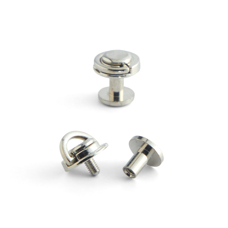 Chicago Screw With D-Ring 2 Pack