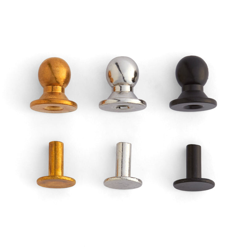 Solid Brass Sam Browne Button Stud