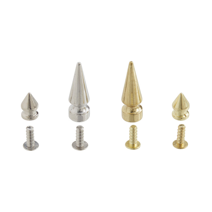 10 Pack Premium Hex Spike Leather Stud With Screw Back ⋆ Hill
