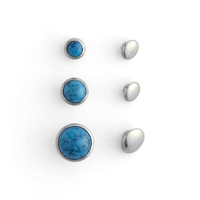 Synthetic Stone Rivets Dome 10 Pack