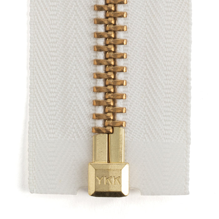 YKK #10 Brass Complete Chap Zipper