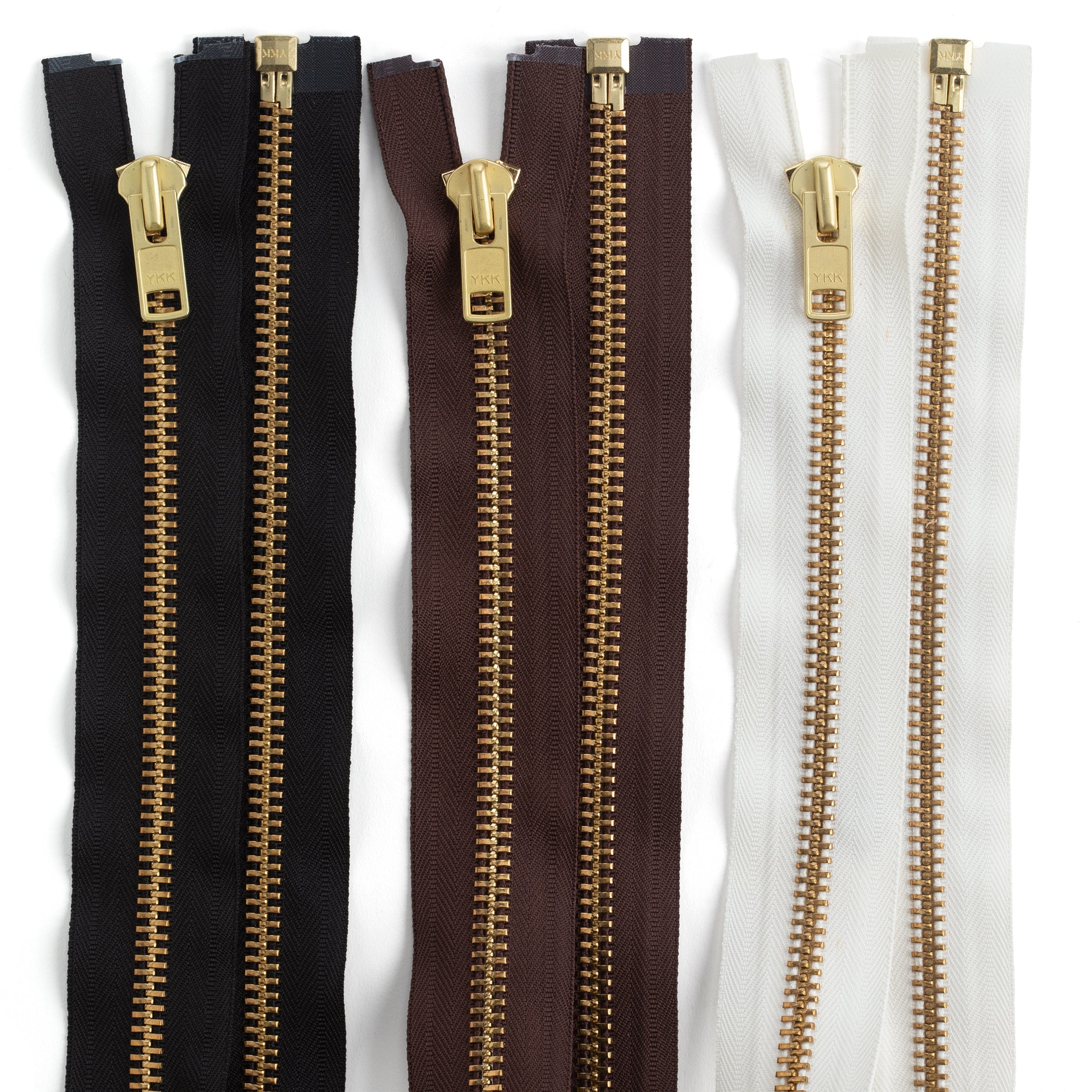 YKK #10 Brass Complete Chap Zipper | Tandy Leather — Tandy Leather