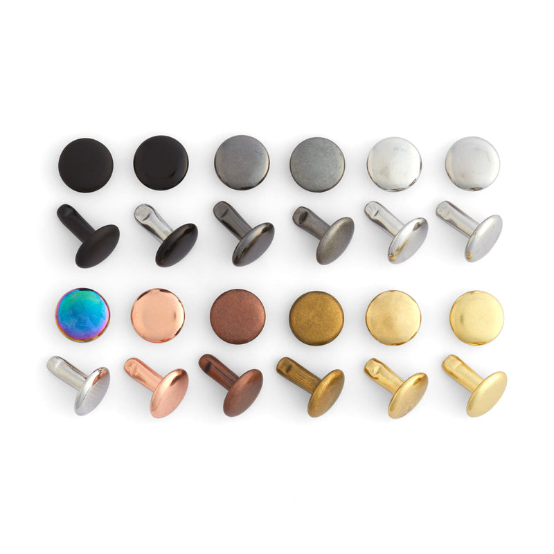 Double Cap Rivets 100 Pack