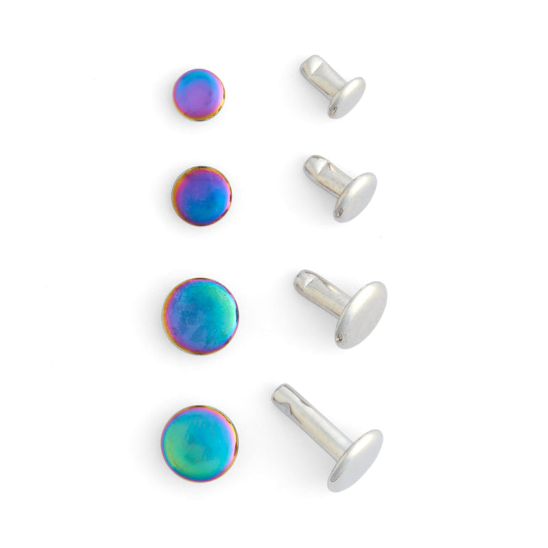 Double Cap Rivets 100 Pack