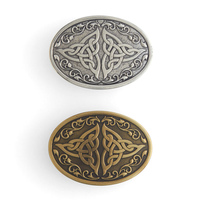 Celtic Triangle Knot Trophy Buckle