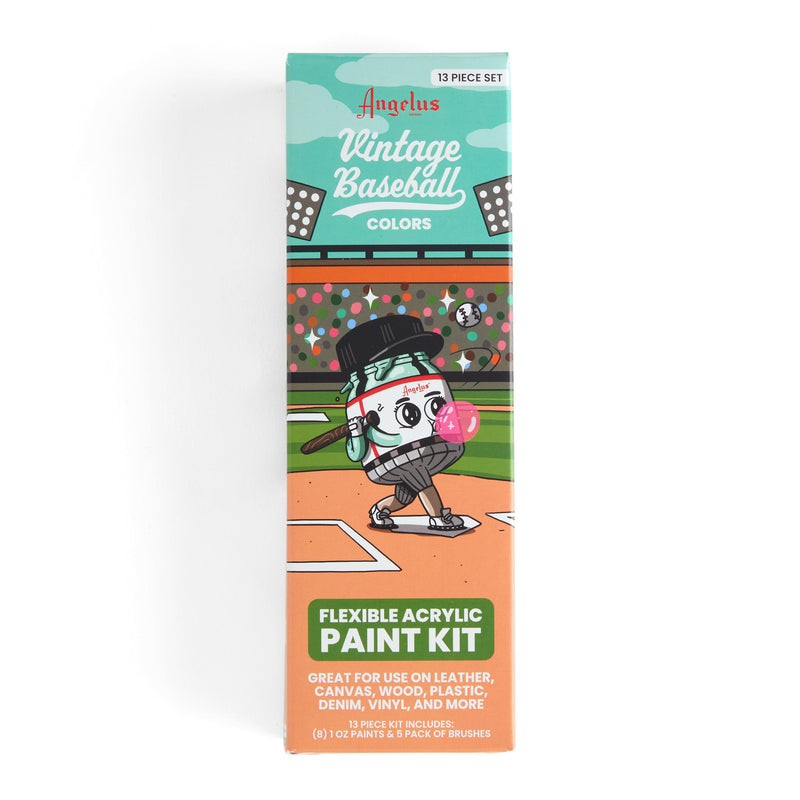 Angelus Vintage Baseball Leather Paint Set