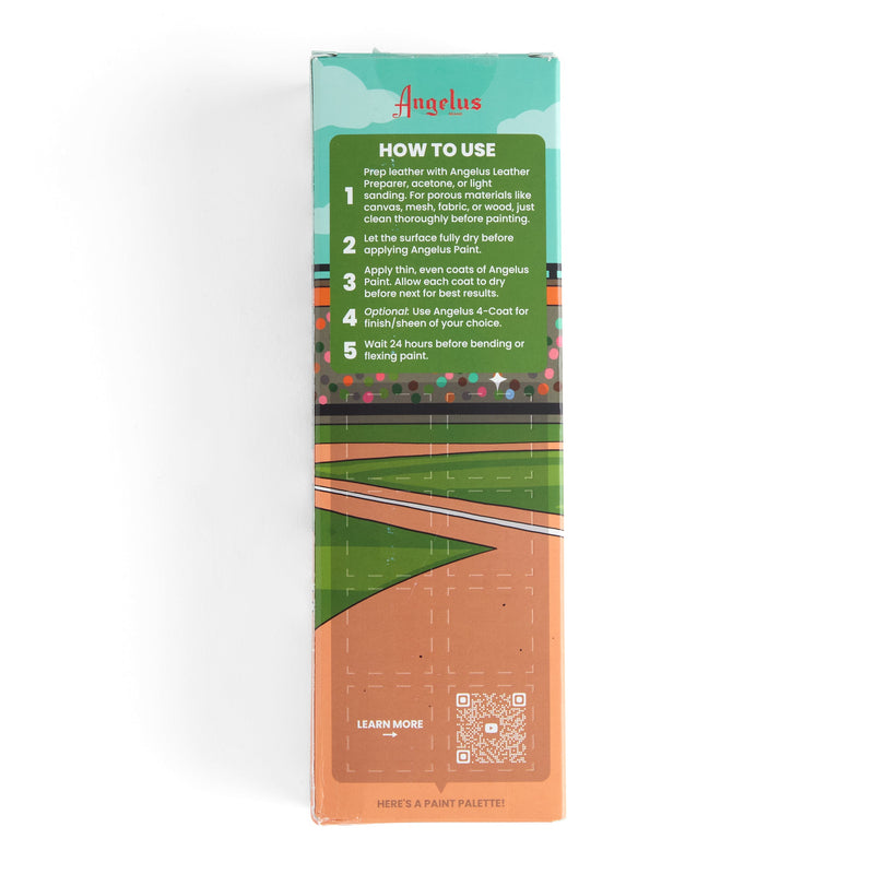 Angelus Vintage Baseball Leather Paint Set