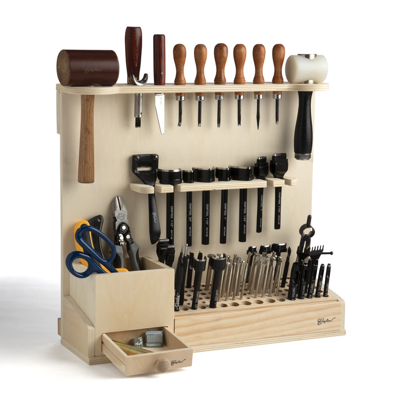 Deluxe Wood Hand Tool Rack