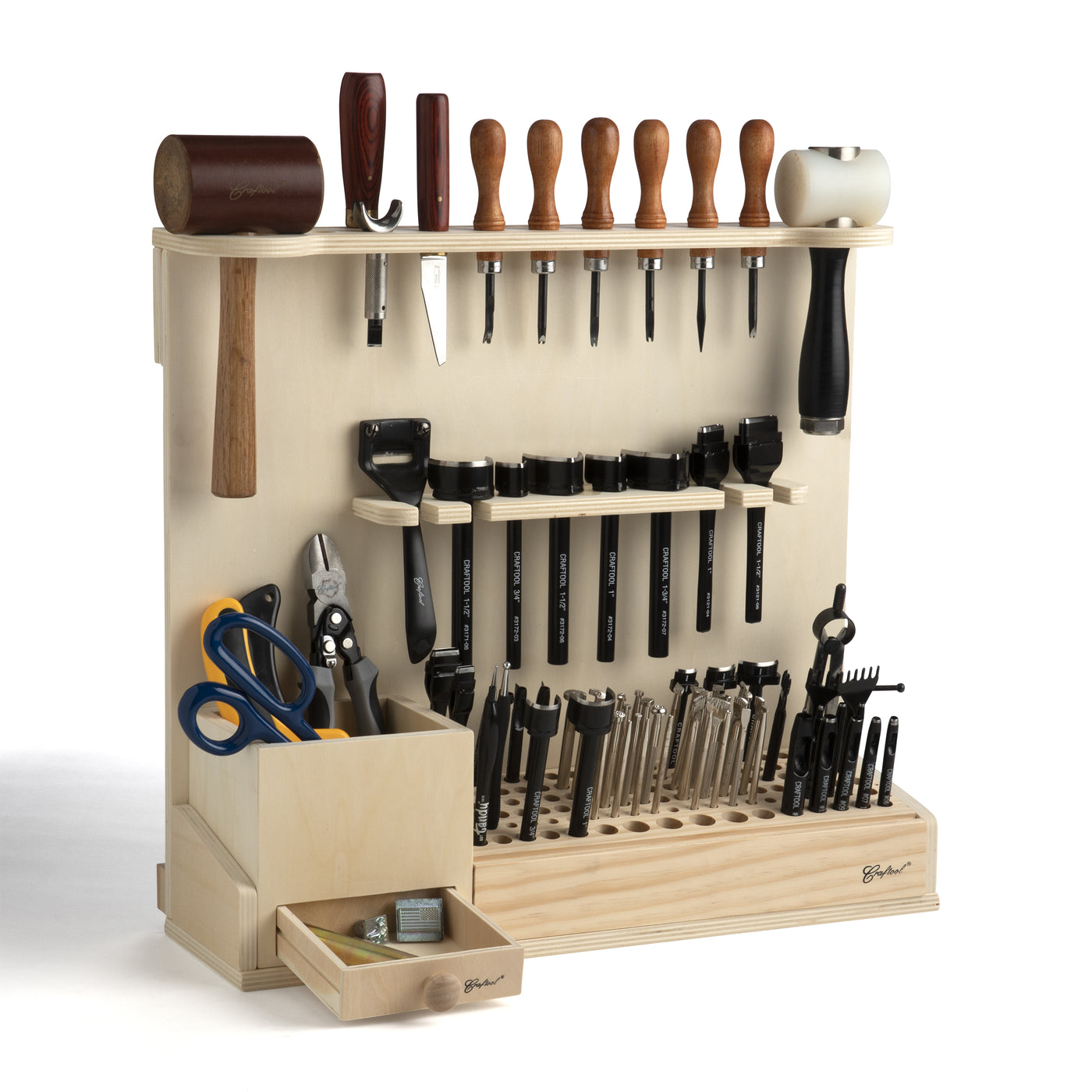 Deluxe Wood Hand Tool Rack — Tandy Leather Canada