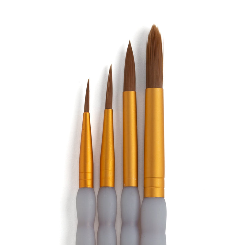 Taklon Round Paint Brush Set