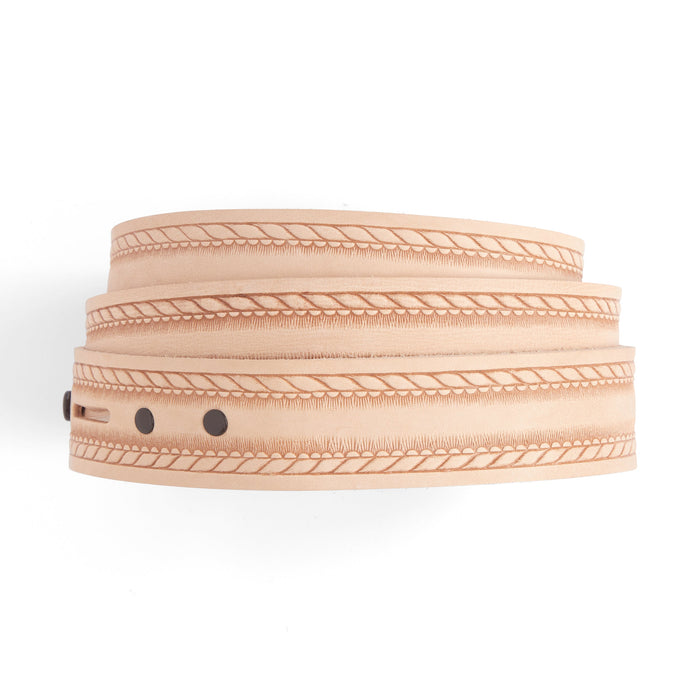 Rope Edge Embossed Belt Blank