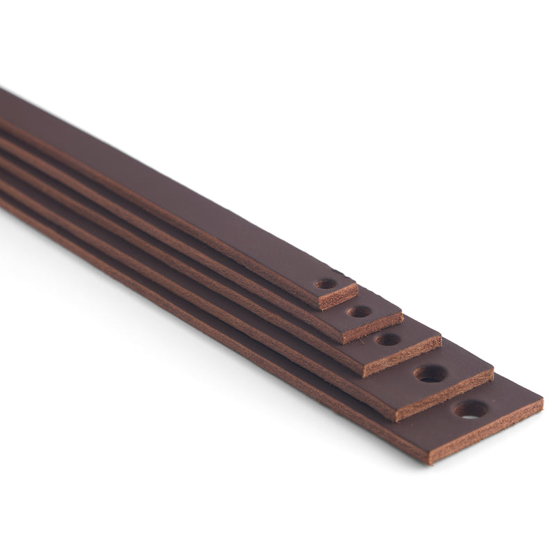 Veg-Tan Cowhide Strip Brown