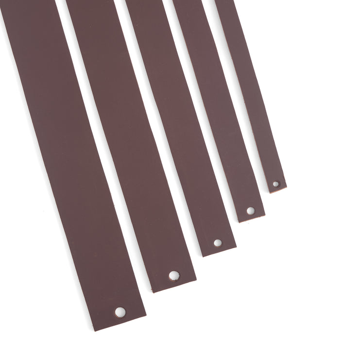 Veg-Tan Cowhide Strip Brown