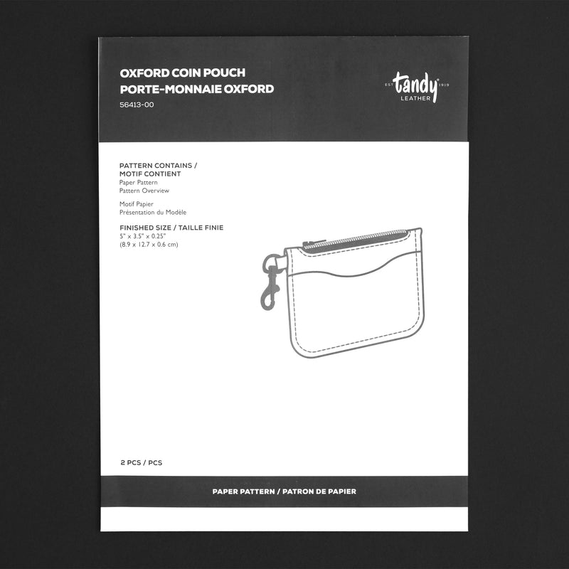Oxford Coin Pouch Paper Pattern