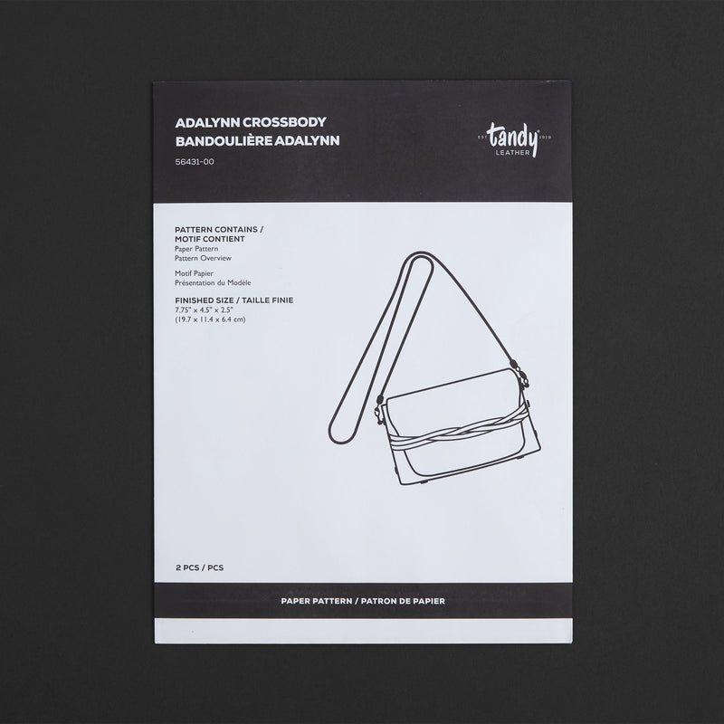 Patrón de papel para bolso bandolera Adalynn