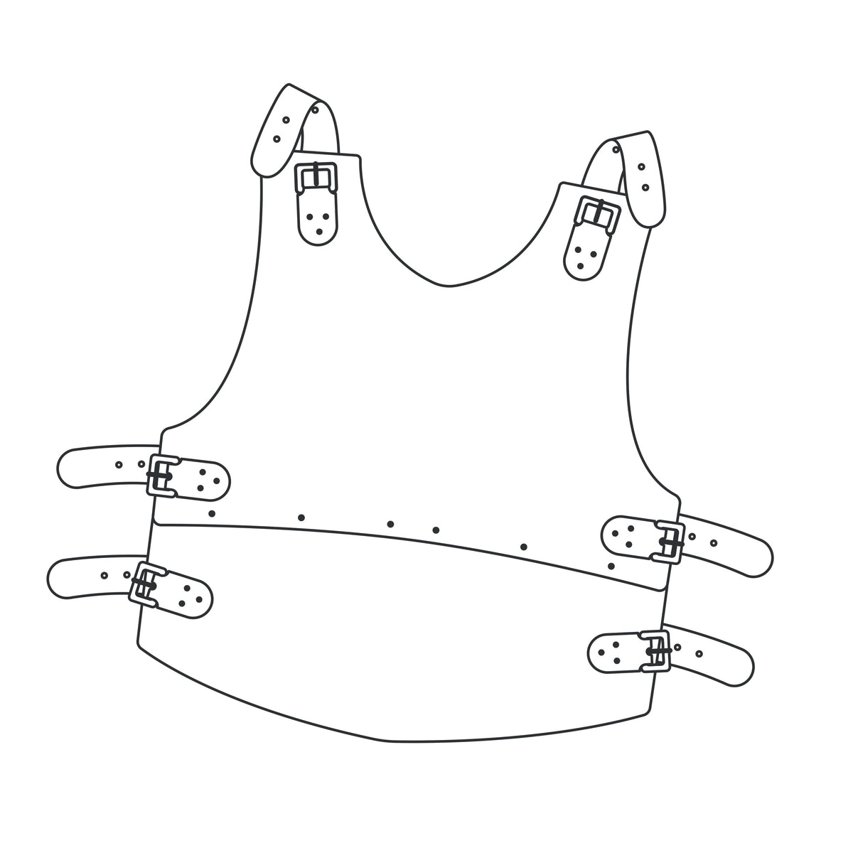 Chest Armor Paper Pattern | Tandy Leather — Tandy Leather Canada