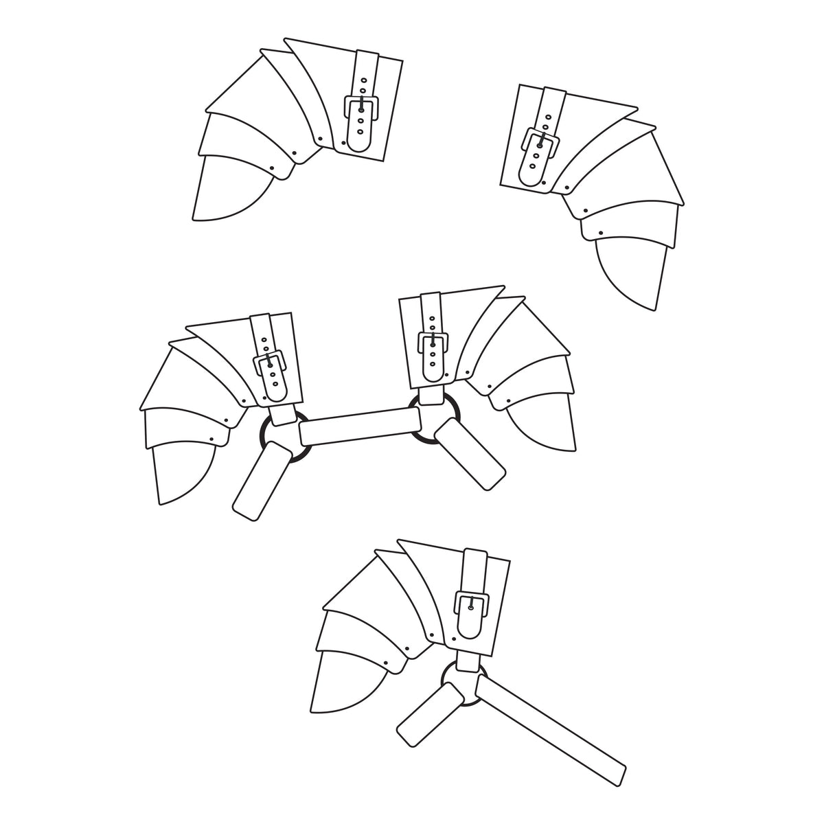 Shoulder Pauldron &amp; Harness Paper Pattern — Tandy Leather Canada