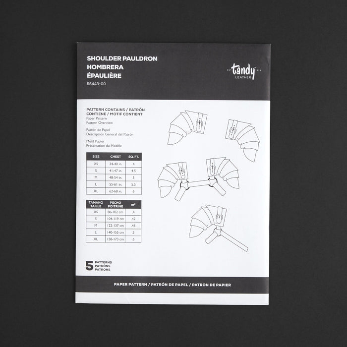 Patron en papier pour épaule et harnais