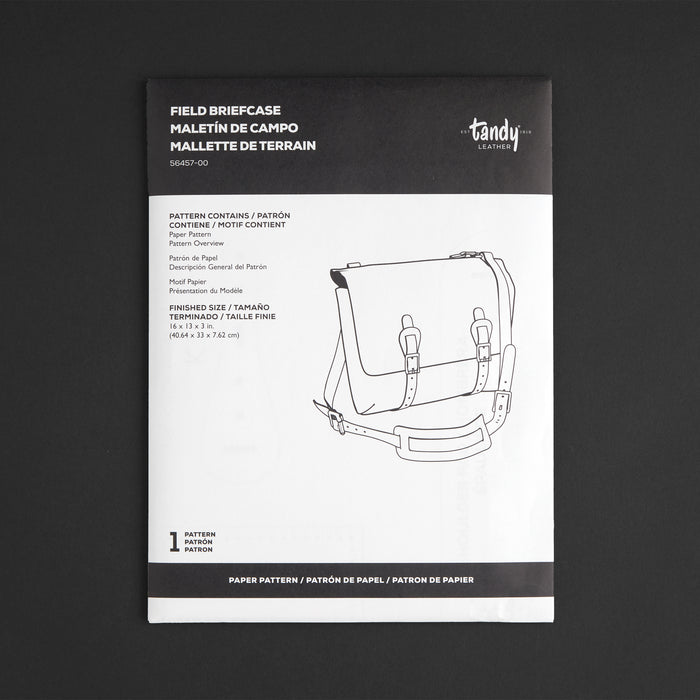 Field Briefcase Paper Pattern