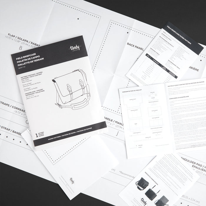 Field Briefcase Paper Pattern