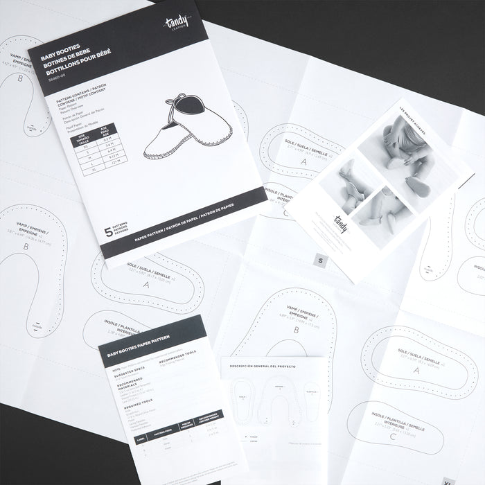 Baby Booties Paper Pattern