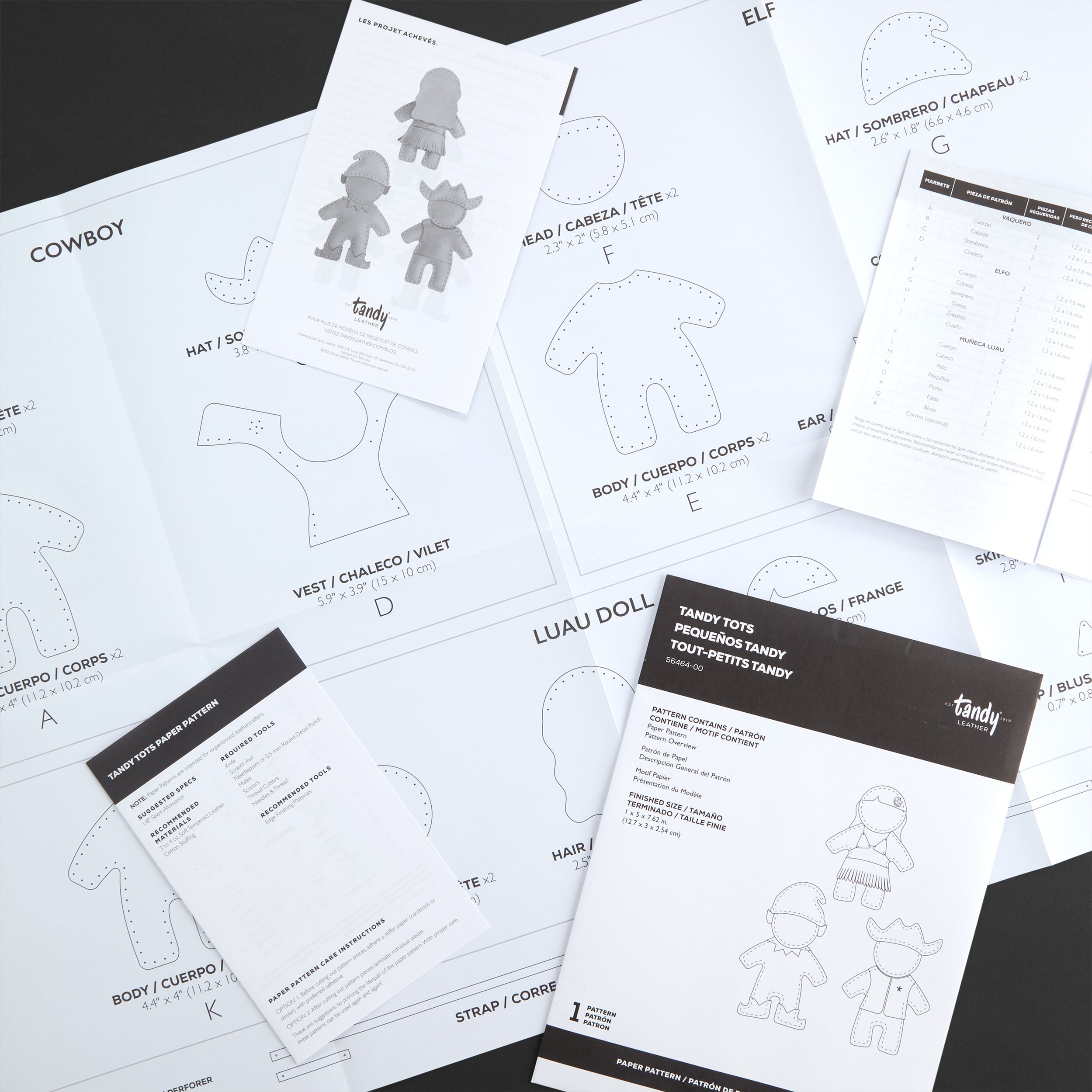 Tandy Tots Paper Pattern — Tandy Leather Canada