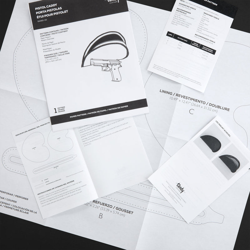 Patron en papier pour support de pistolet