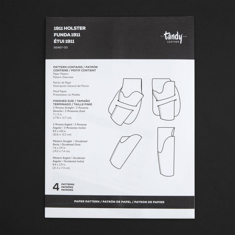 1911 Holster Paper Pattern