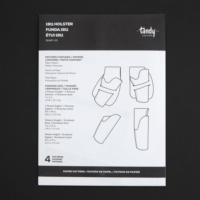 1911 Holster Paper Pattern