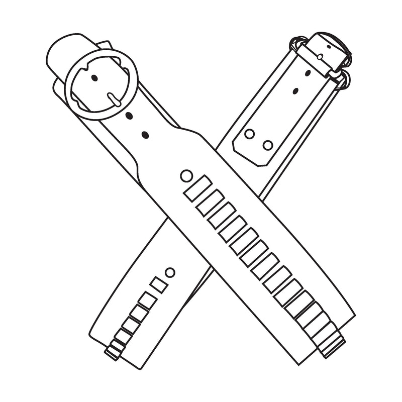 Patron en papier de la ceinture à munitions de pistolero