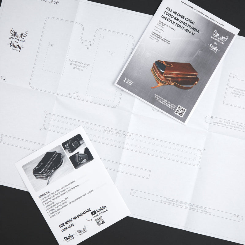 Patron en papier pour étui tout-en-un Creative Awl