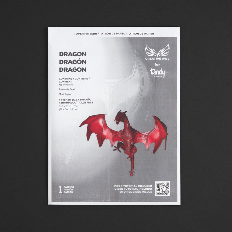 Patron de papier Dragon Aiguille Créative