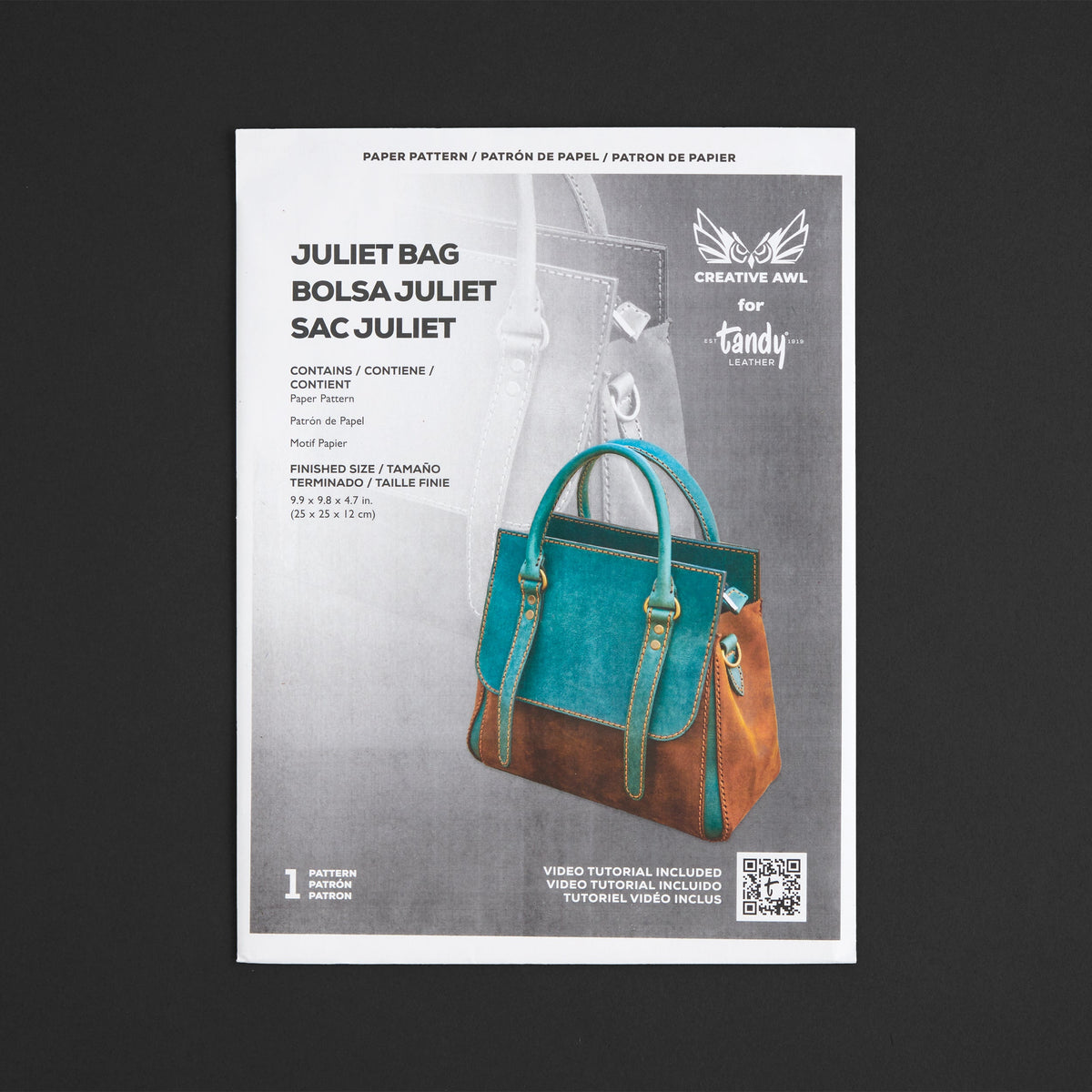Creative Awl Juliet Bag Paper Pattern | Tandy Leather — Tandy