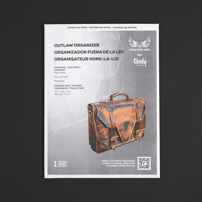 Patrón de papel breve para organizador Creative Awl Outlaw