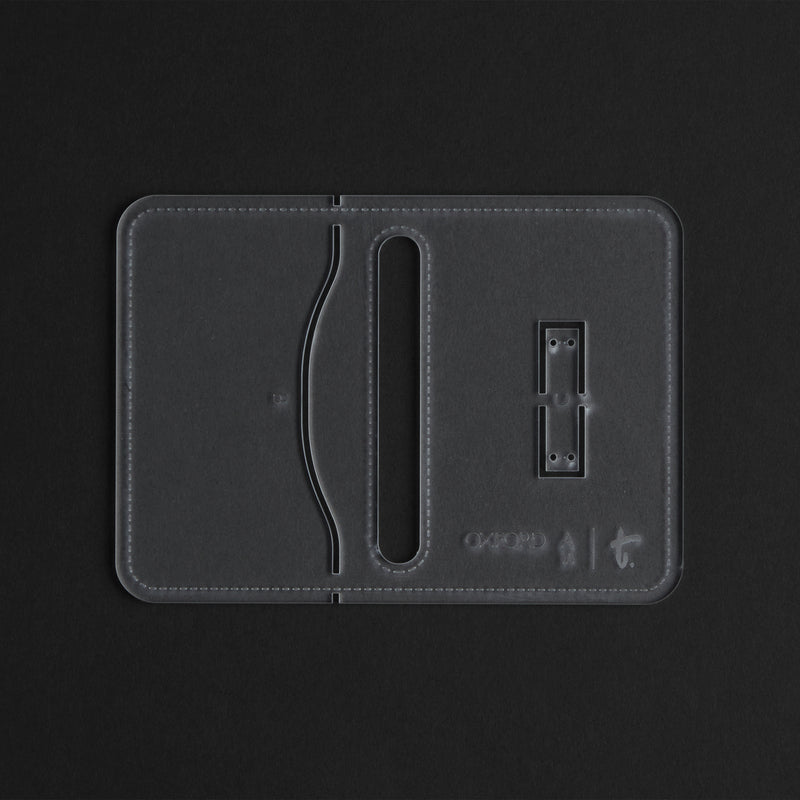 Oxford Coin Pouch Acrylic Template