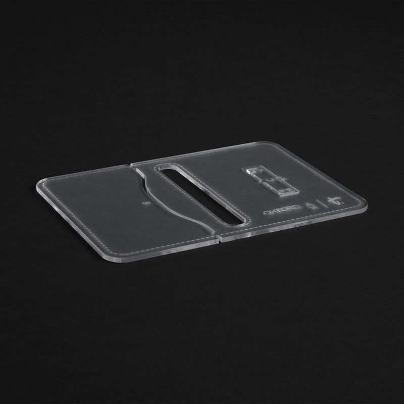 Oxford Coin Pouch Acrylic Template