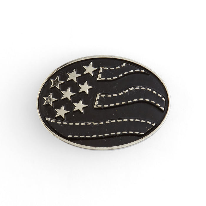 US Flag Oval Concho