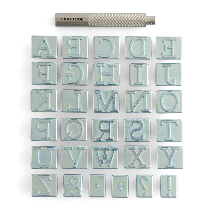 Craftool® Typewriter Alphabet Stamp Set