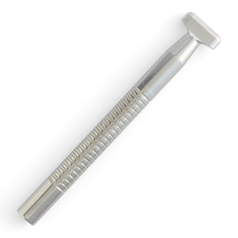 Large Horizonal Lined Thumbprint Stainless Steel Stamp